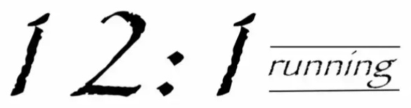 12:1 Running